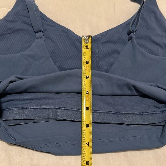 NWOT Athleta Elation V-Neck Crop Women’s A-C in Cottage Blue Size L - Picture 16 of 16